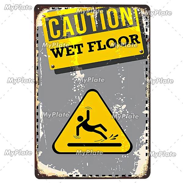 ATTENTION Sign Vintage Metal Sign Tin Sign Vintage  Decoration Plaque Home Wall Decor Bar Sign Home Decor Poster Custom