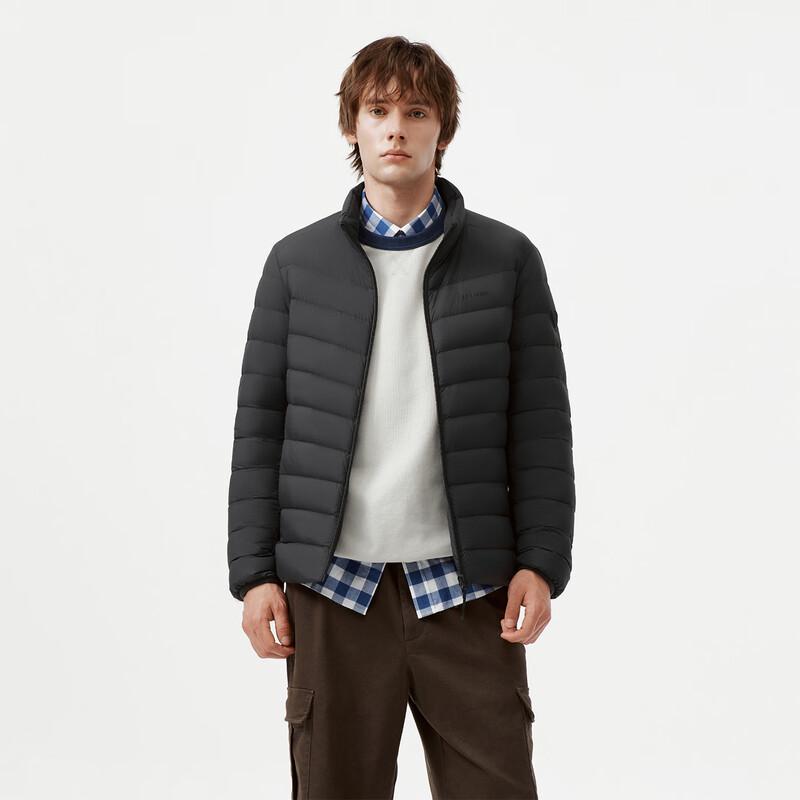 Tanboer Men's Lightweight Stand-Collar Down Jacket