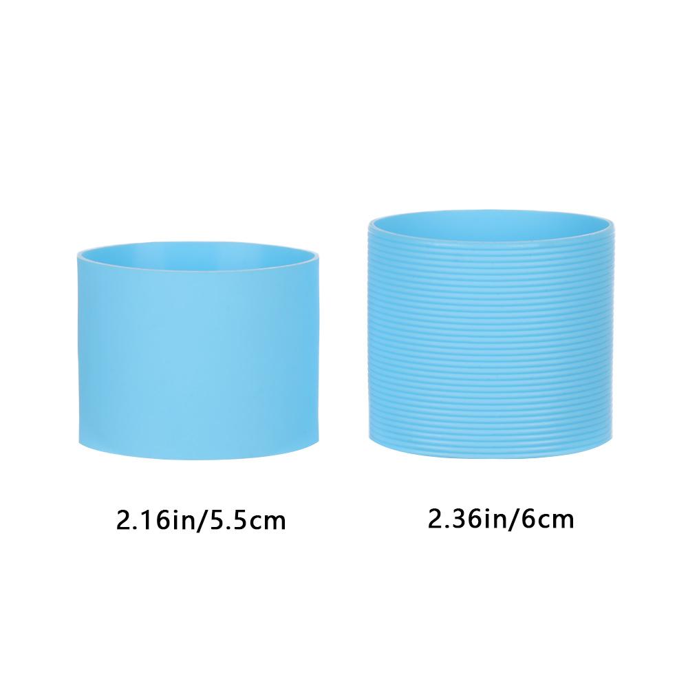 1Pc Silicone Cup Sleeve Heat Insulation Bottle Sleeves Non-slip Mug Sleeve Glass Bottle Cover For Mugs Ceramic Coffee Cups Wrap
