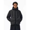 Double pull hooded three-dimensional short couple cotton clothes thickened women's new loose coconut white warm jacket men