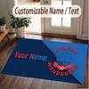 Custom Rug Bolton Wanderers FC Pattern Print Name Text Soft Non‑Slip Floor Carpet for Home Indoor Decoration