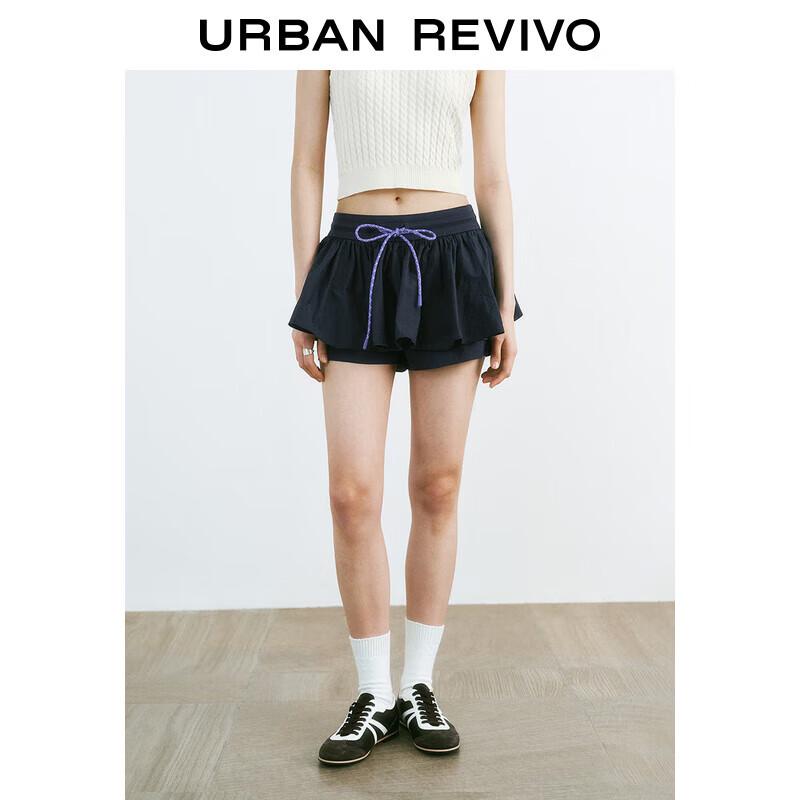 UR 2025 Summer Layered Drawstring Shorts XL