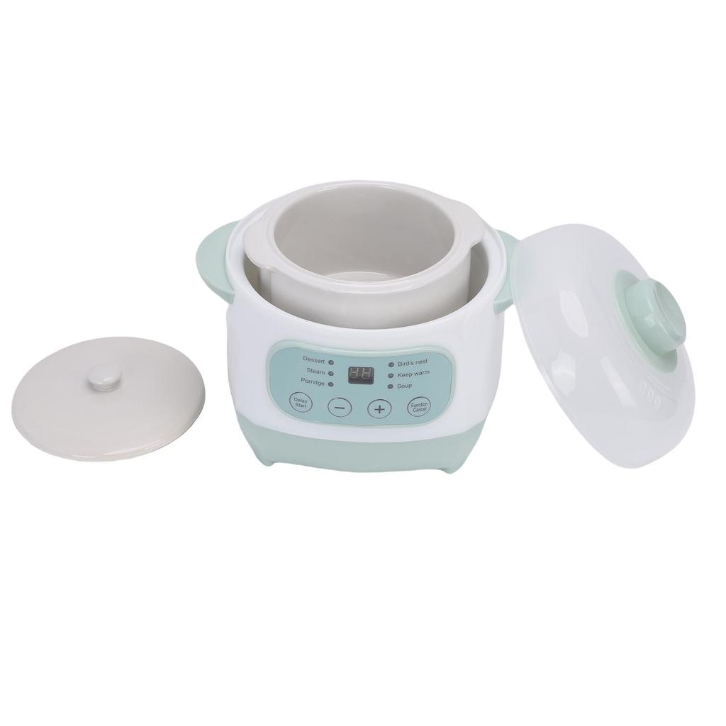 Pentola elettrica per stufati da 1L 200W Smart in ceramica per zuppe e porridge Slow Cooker per cottura multifunzione