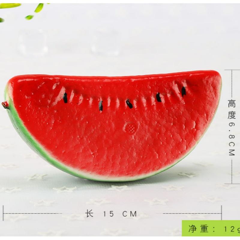 

5pcs Simulation Watermelon Foam Fake Fruit Model Photography Props Window Display Home Decoration Kids Toy 15x6.8cm