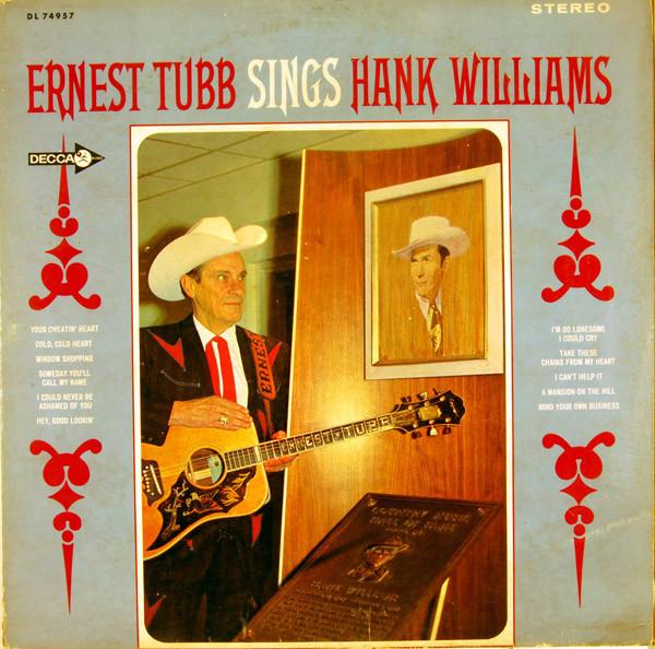 

LP Record ERNEST TUBB - Ernest Tubb Sings Hank Williams DL74957 Decca 1968 US Folk Used