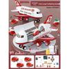 Extra Large Transforming Airplane Toy with Music and Storage Features for Kids