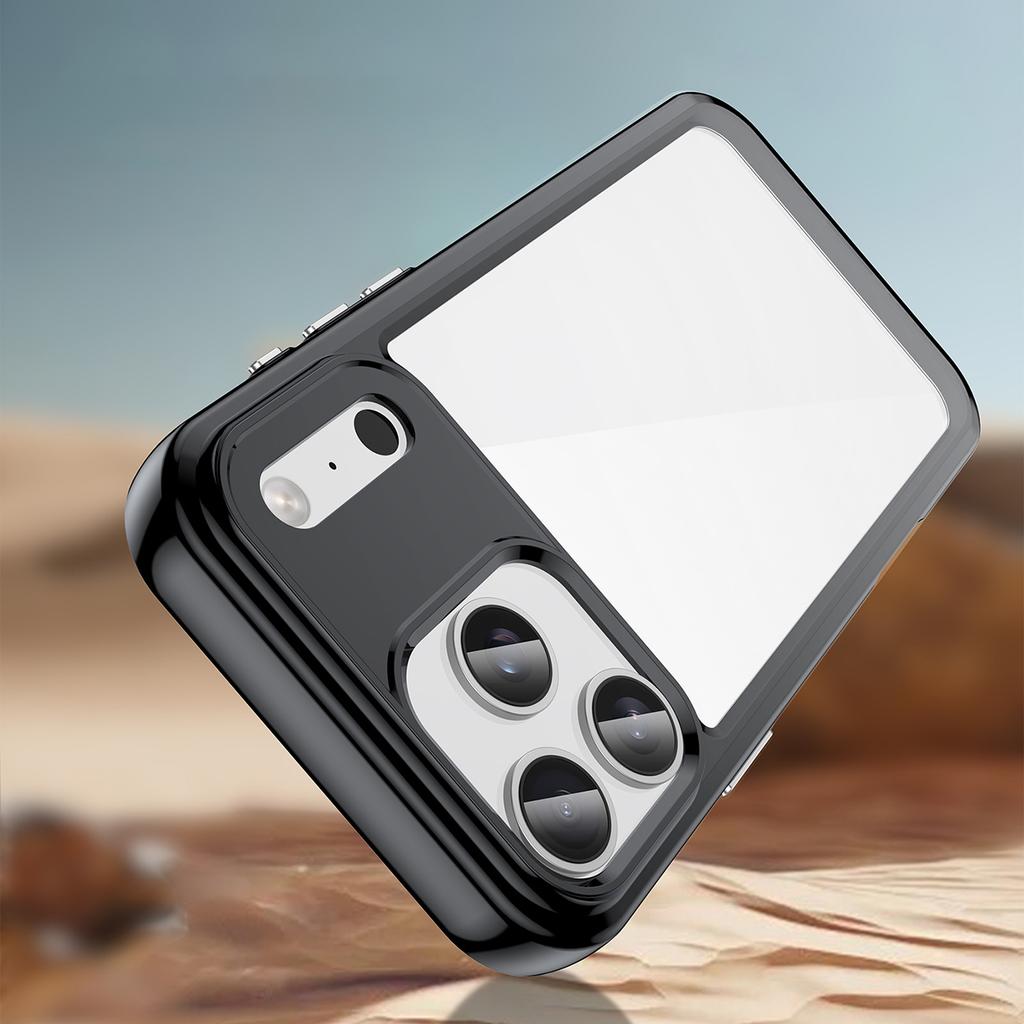 Etui case pokrowiec na iPhone 17 Pro Outer Space - czarne przezroczyste
