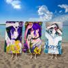 Anime Mädchen Reze Mikrofaser Decke Schnelltrocknende Strandtücher Übergröße Druck Super Saugfähige Pool Handtuch Decke