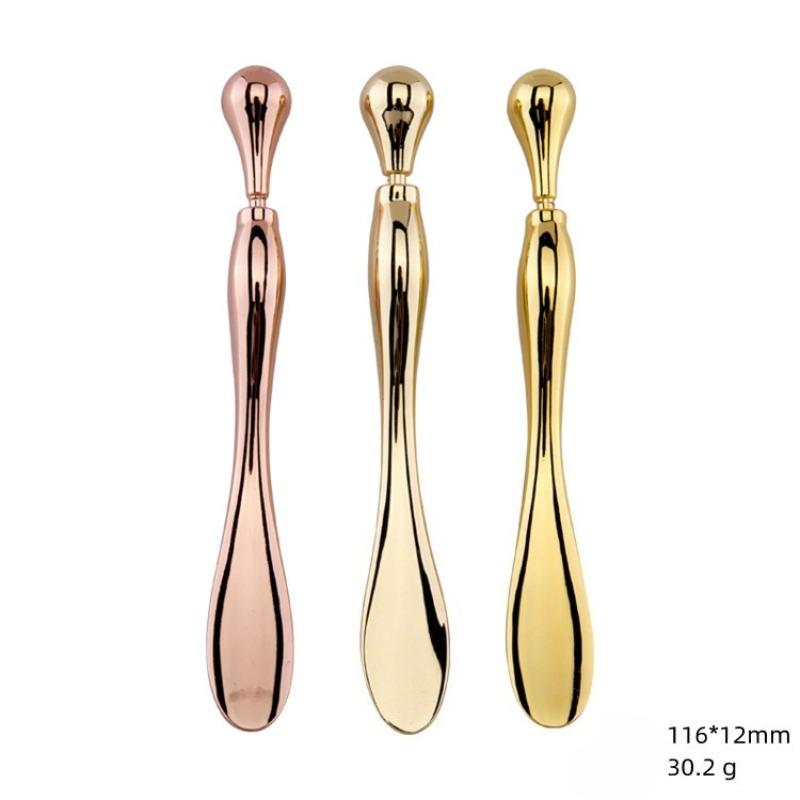 Metal Eye Cream Massage Stick Spoon Facial Skin Care Tool for Eye Massage Cosmetic Applicator rose gold in stock