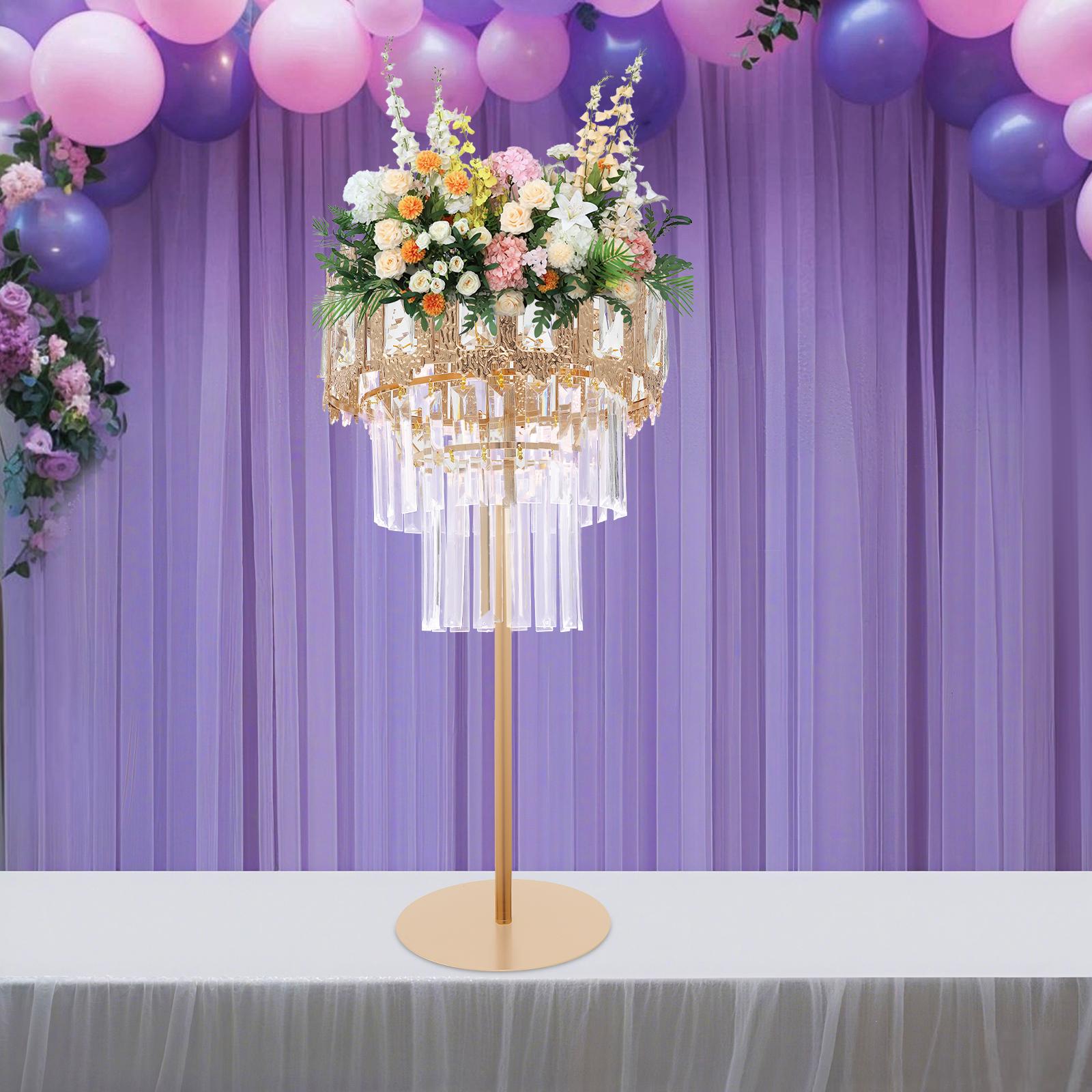 

Modern Flower Stand Centerpiece, Elegant Floral Display Holder for Wedding Party Decor, Supports 6.61 lbs, Durable Tabletop Vase золотий