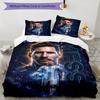 Lionel Messi Football Legend Bedding Set,Breathable Bed Linen for Guest Room Decoration,Festival Gift for Fans,All Season Duvet Cover with Pillowcases