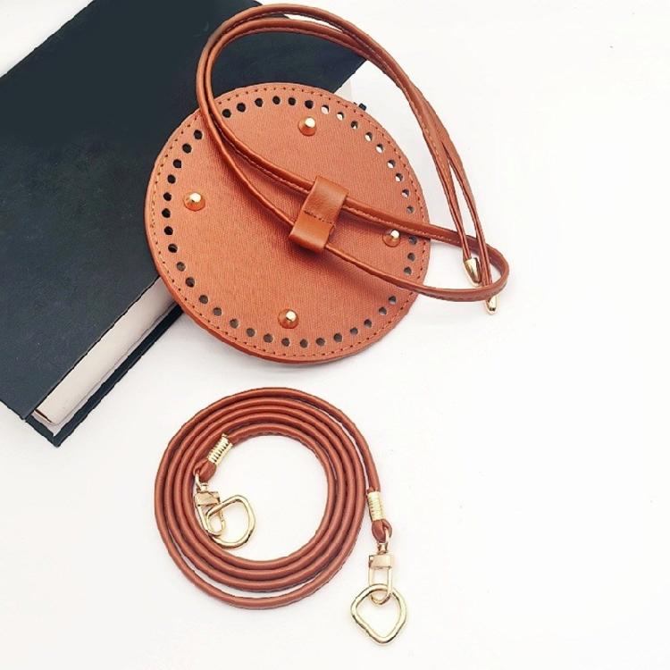 DIY Leather Handbag Making Kit Pu Leather Craft Sewing Bag Material Leather Knitting Crochet Making Set with Bag Bottom