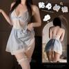 Sex Underwear Women's Sexy Perspective Suspender Short Skirt Seduction Pure Desire Wind Lace Bed Free Suit