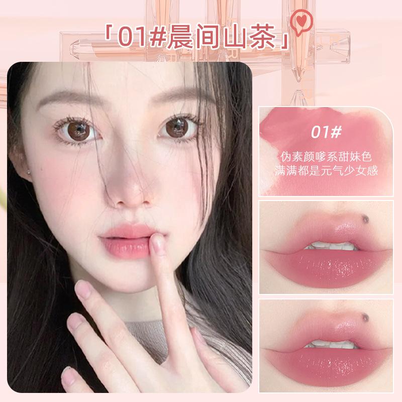 Hllr Glossy Moisturizing Lipstick Easy Coloring Long Lasting Non Stick Cup