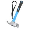 Claw Hammer ABS Rubber Iron Multifunctional Nailing Hammer with Hawkbill Curved Hook for Outdoor Camping Hiking Blue