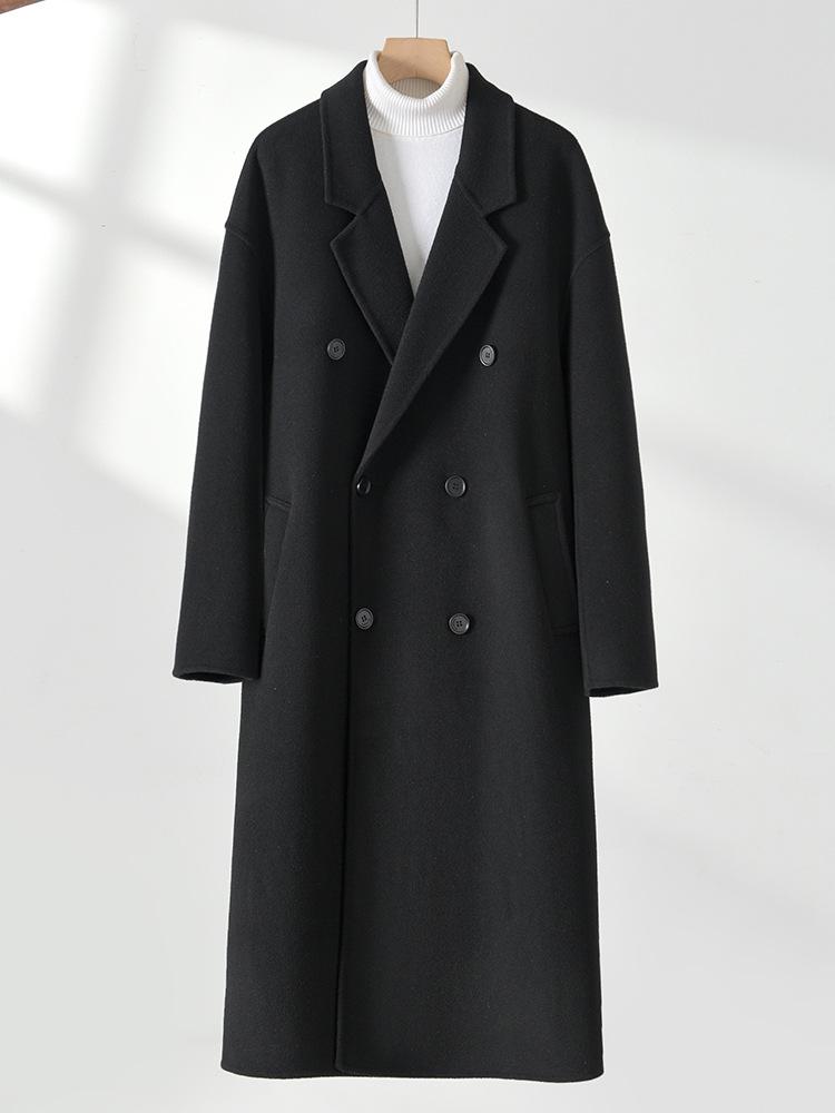Men`s Double-Sided Cashmere Wool Coat -