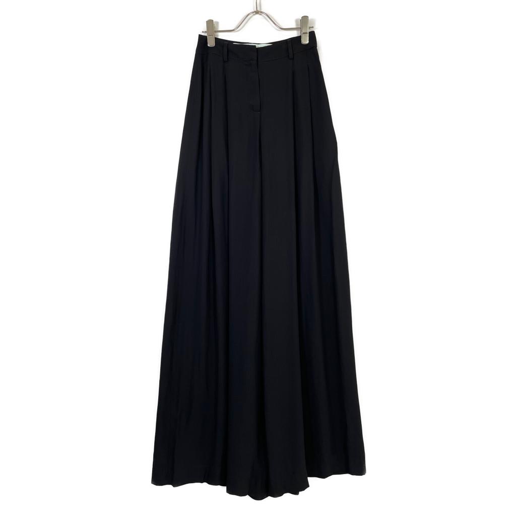Off-White OWCA078F18A71053 Black High Waist Over Wide Pants Bottoms 36 blackUsed
