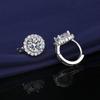 New One-Carat Imitation Moissanite Earrings: Hypoallergenic, Stylish Earrings for Women
