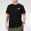 Puma Logo Cuff Sport Crew Neck Short Sleeve T-Shirt Men Tops Black 855985-01