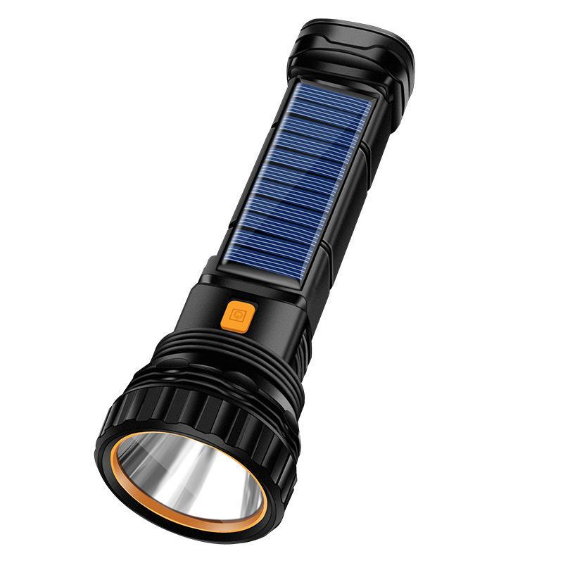 Rechargeable High Lumens Led Flashlight With Side Cob Light And Long Runtime Perfect For Camping Hiking Emergency Use