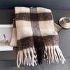 Design  Luxury Plaid Scarf Winter Warm Cashmere Women Long Pashmina Foulard Female Scarves Lady Tassel Shawl Wraps