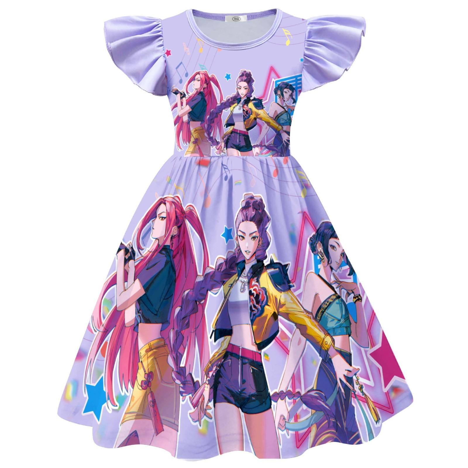 

Детское платье Платье для ролевых игр Платье А-силуэта для девочек Платье для вечеринки 150 фиолетовый