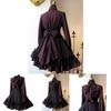 Medieval Gothic Butterfly Bow Dress Renaissance Steampunk Women's Dress Xs-xxxl