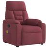 VidaXL Reclining Massage Chair Bordeaux Red Fabric, Massage Chair, Armchair, Sofa Armchair, Armchair of 4015555