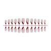 Press-On-Nagel Französischer Nagel Mandel-Nagelspitzen Künstlicher Nagel Vollabdeckung Falscher Nagel mit Designs Künstlicher Acrylnagel