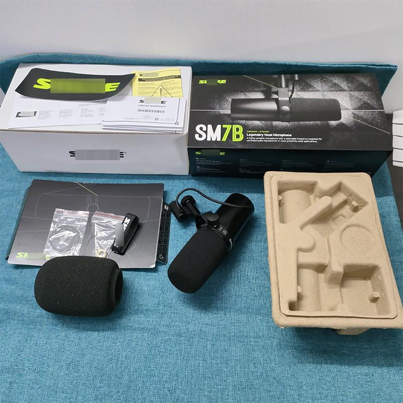 SM7B Dynamisches Mikrofon für Live-Streaming, Studioaufnahmen, Moderation und Sprechen mit hohem Signal-Rausch-Verhältnis.