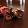 First Layer Cowhide Motorcycle Car Keychain Mini Locomotive Pendant Creative Small Gift Backpack Book Bag Pendant