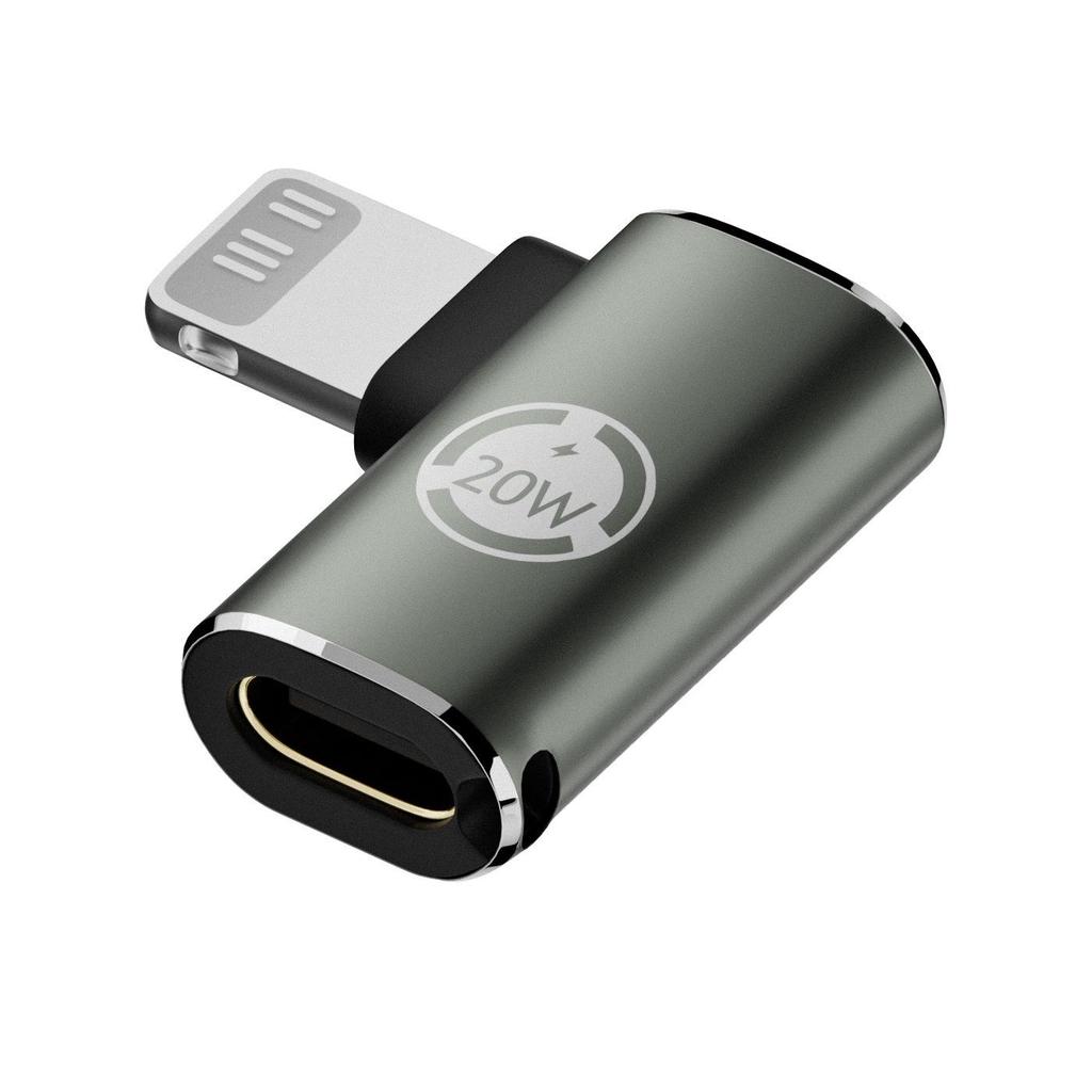 Type-C Female to Lightning Male Adapter for Charging & OTG