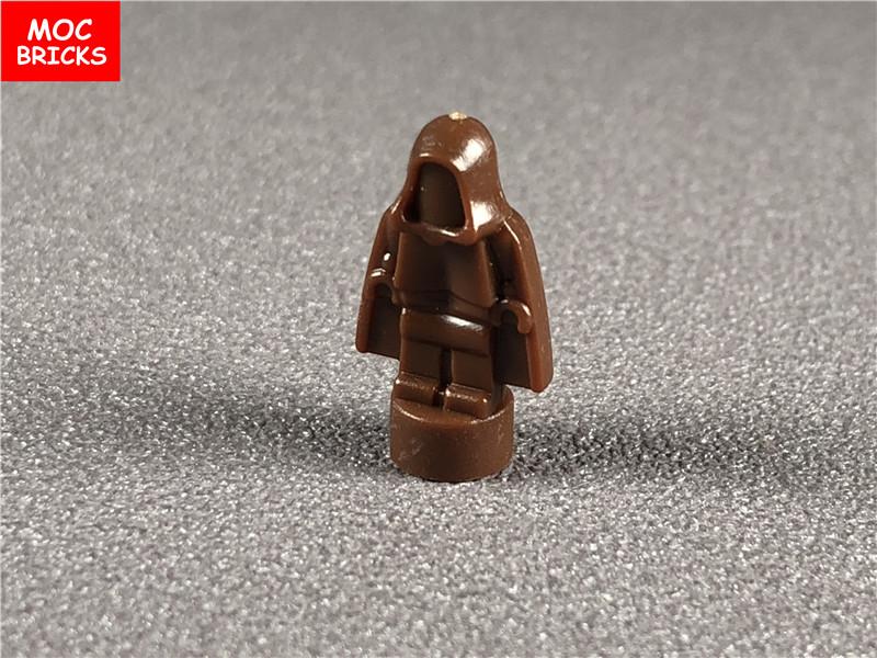 10pcs/lot MOC Bricks Figure 16478 1.8cm Mini Statue Hood Blank Model Building Blocks Custom Unprinted Dolls Kids Toys