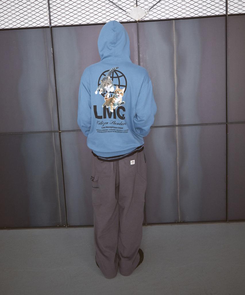 Flying Cats Hoodie Light Heather Gray