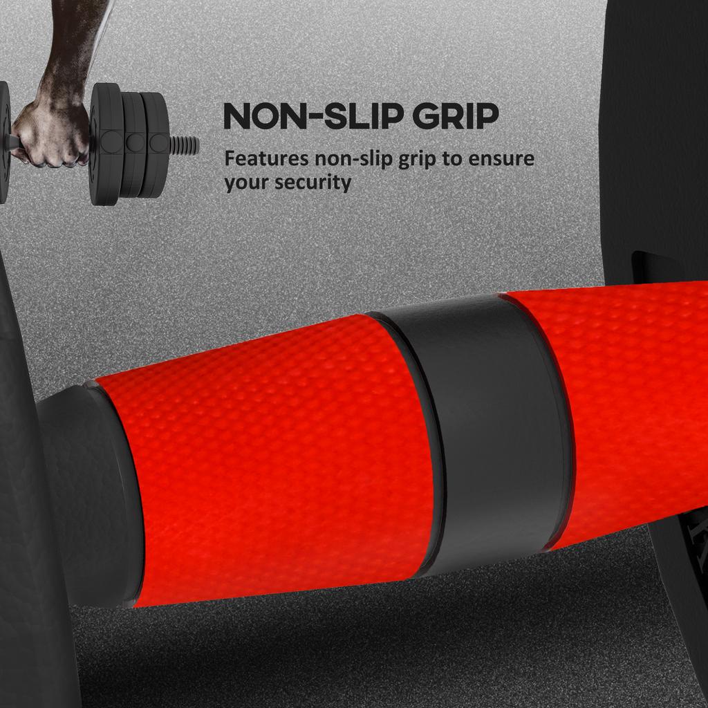 20kg 2 In 1 Adjustable Dumbbells Weight Set Dumbbell Hand Weight Barbell For Body Fitness Lifting Training For Home Office Gym Black