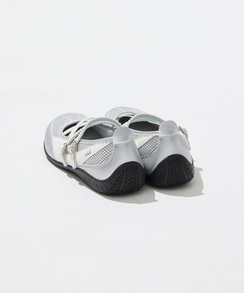 [CLCL] Nudge Strap Flat Shoes - Silver CLCL071