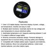 10-100V Circular LCD Digital Multifunction Touch Switcher Battery Voltage Charge Level Display with Temperature Display