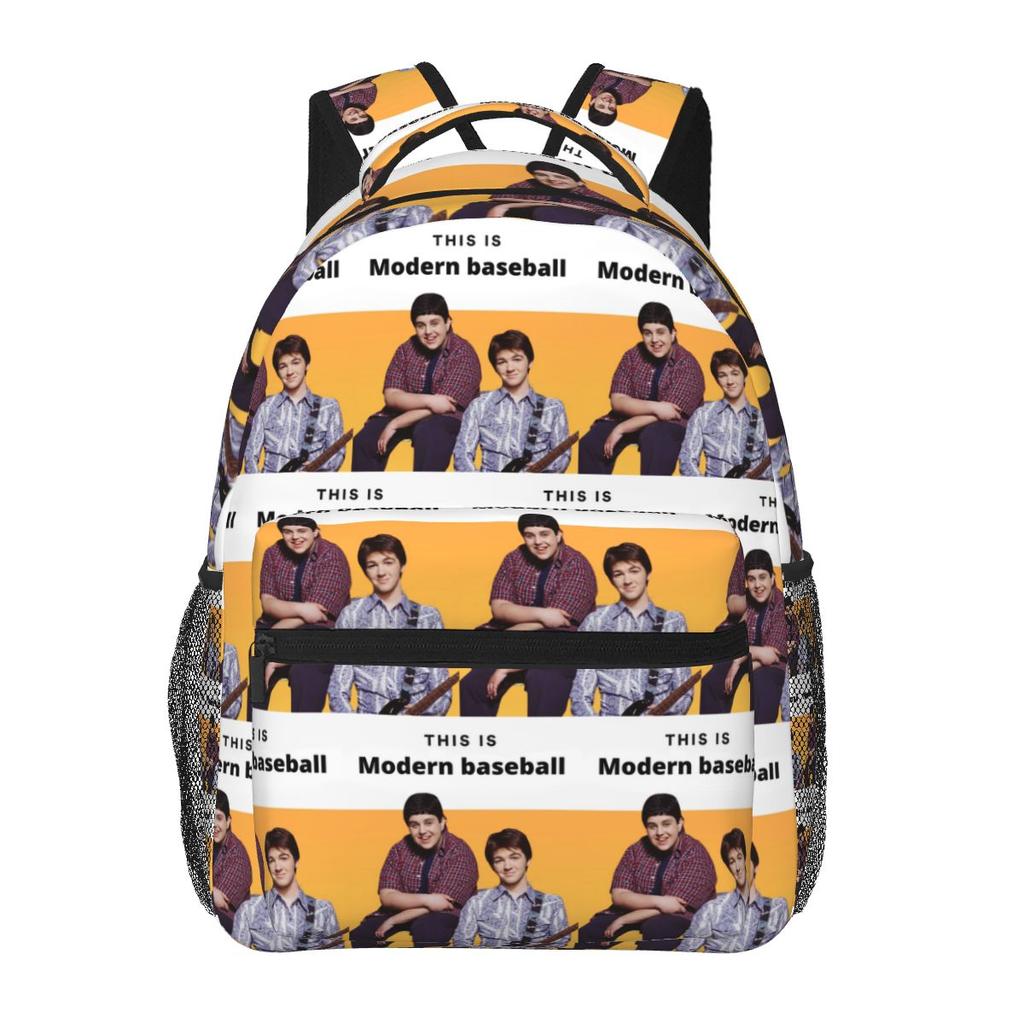 Band Modern Baseball Hund Playlist Logo Schülerrucksack Schultasche Wanderen Reise Tagesrucksack für Jungen Mädchen Buchtasche Umhängetaschen