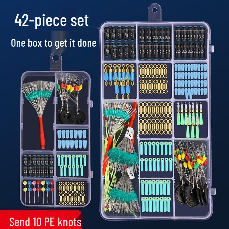 Wysokiej jakości zestaw spławików silikonowych z żyłką główną i akcesoriami wędkarskimi