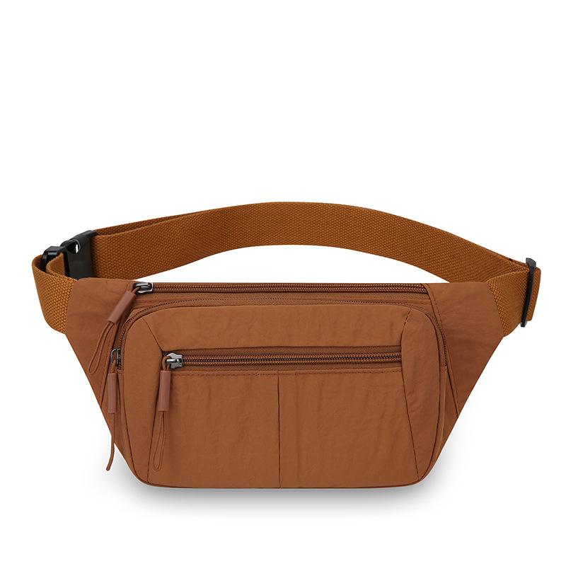 

Многослойная нагрудная сумка Женская легкая наплечная сумка кроссбоди Нейлоновая спортивная поясная сумка для езды