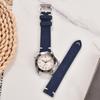Vintage Suede Leather Watch Strap 20mm 22mm Contrast Stitching Quick Release Soft Snug Fit Replacement Strap