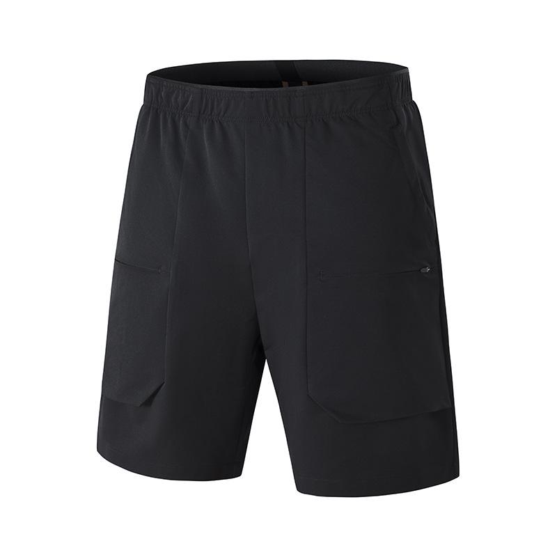 Men s Quick-Dry Multi-Pocket Casual Elastic Waist Shorts Medium