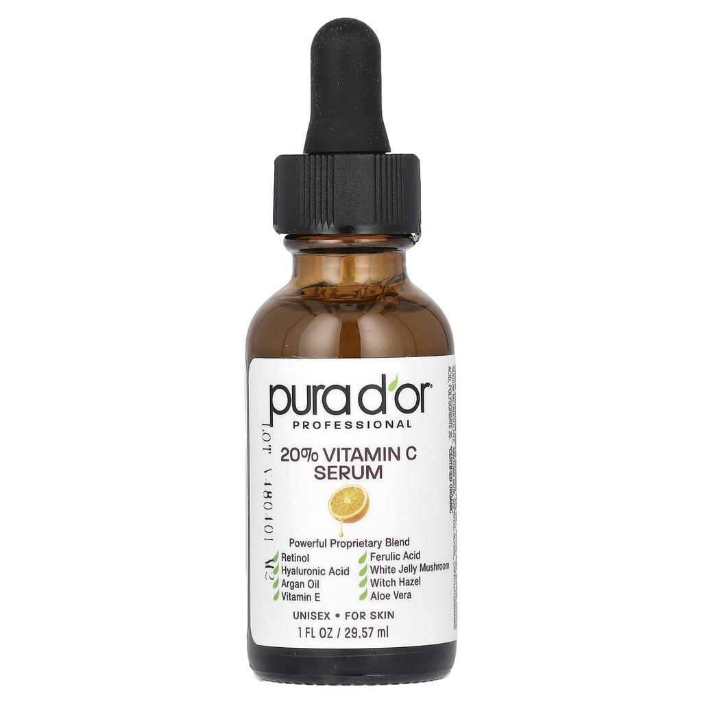Pura D'Or, Professional, 20% Vitamin C Serum, 29.57 Ml (1 Fl Oz)