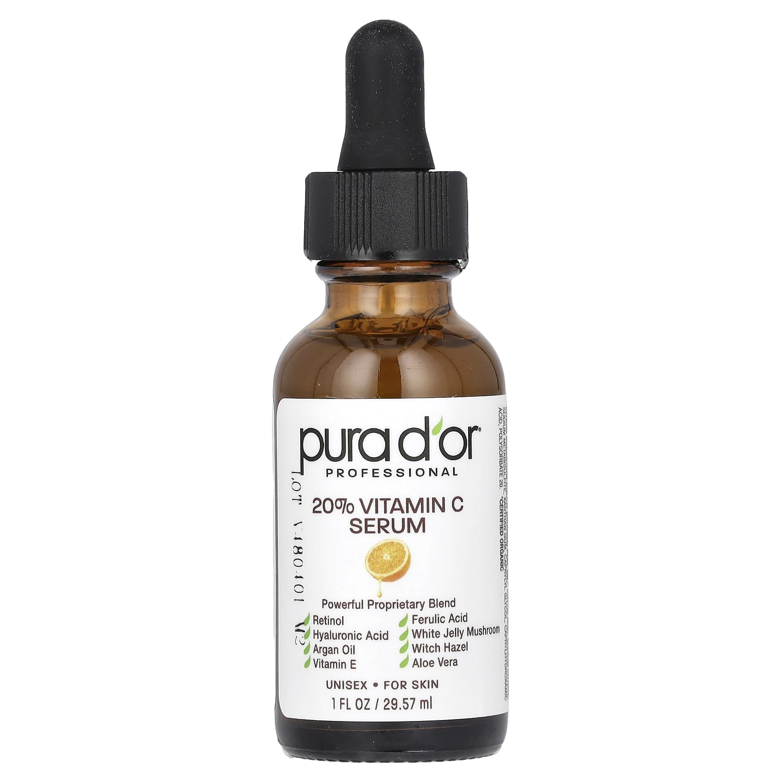 

Pura D Or, Professional, 20% Vitamin C Serum, 29.57 Ml (1 Fl Oz)