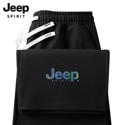 JEEP SPIRIT Men's Printed Straight Leg Casual Pants