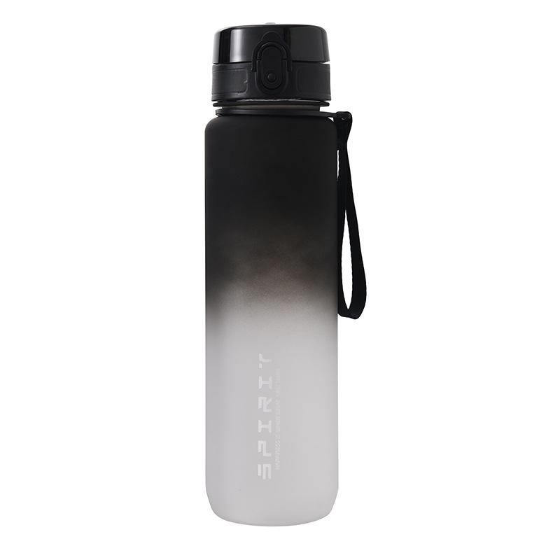 Gradient Frosted Water Bottle with Free Shipping - Large Capacity, Portable Sports Cup for Men and Women