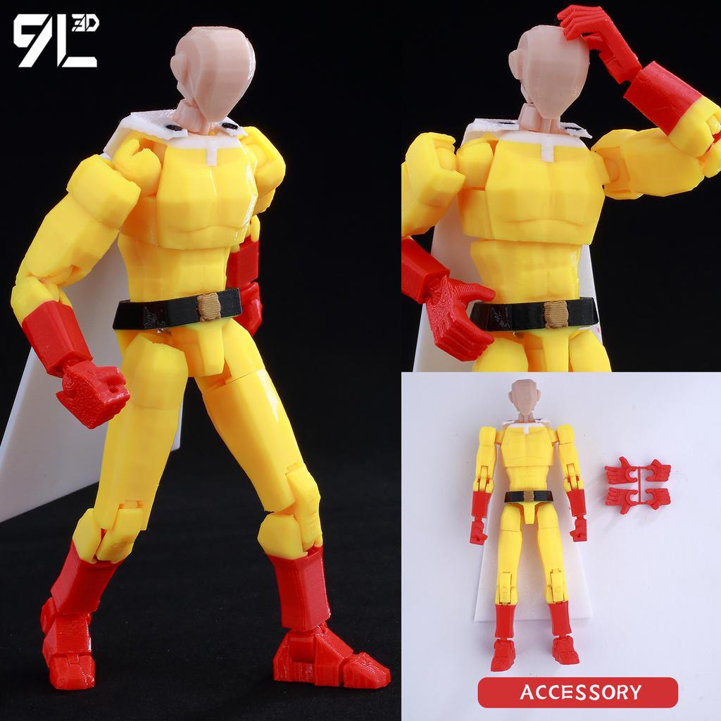 Titan13 One Punch Man Figure - Anime Multi-Jointed Poseable Saitama Dummy13 Action Model Decompression Toys For Adults Kids