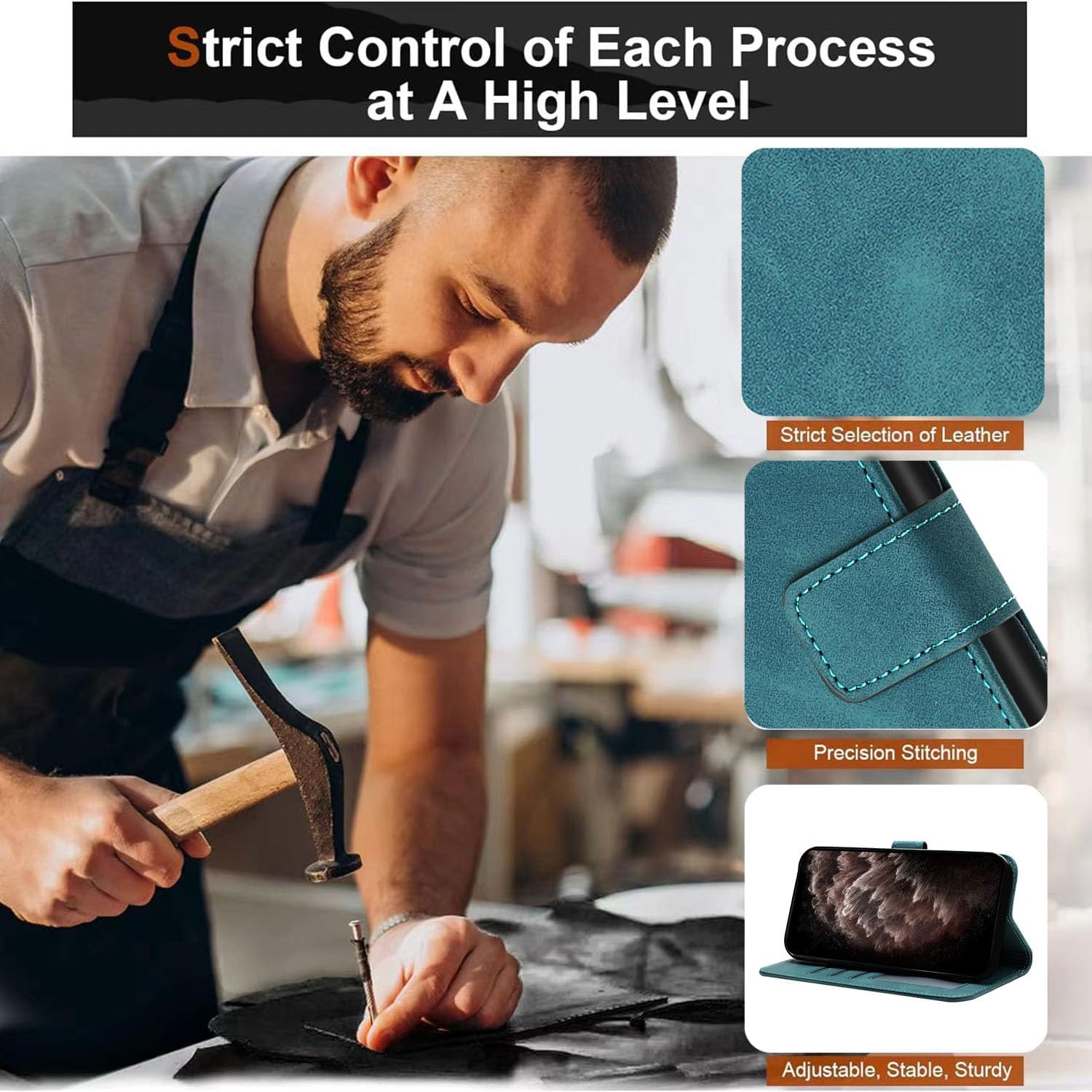 

Case for Moto Edge 50 Fusion, Moto Edge 50 Fusion Wallet Case with Card Holder Leather Flip Case with Kickstand Magnetic Shockproof Wallet Case for зелёный