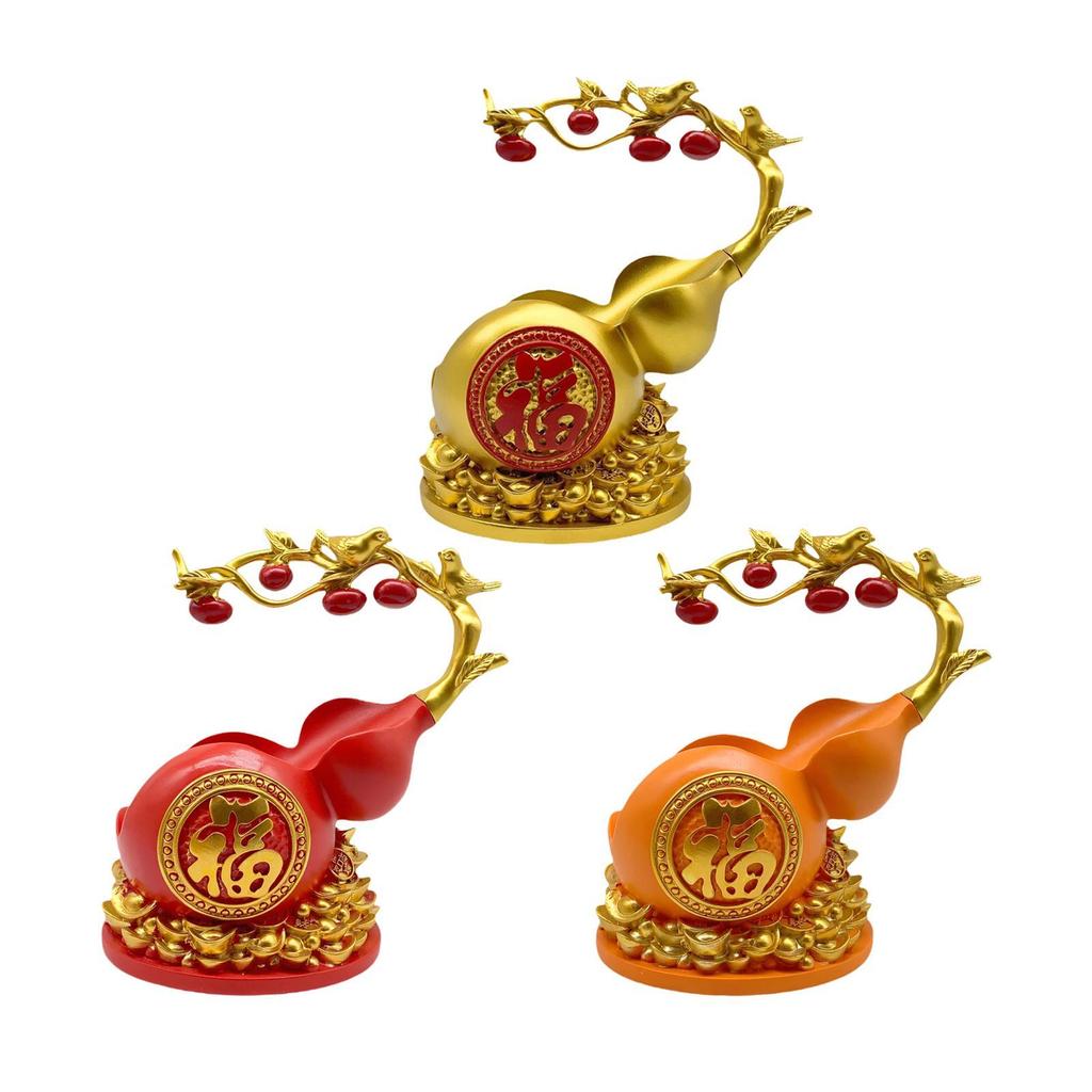 Gourd Statue Rack Decorative Creative Resin Home Decor Single Holder for Tabletop Bookshelf Office,