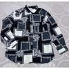Used JINO HOUSE Monotone Scarf Pattern Long Sleeve Shirt Blouse Baroque Style Size 13
